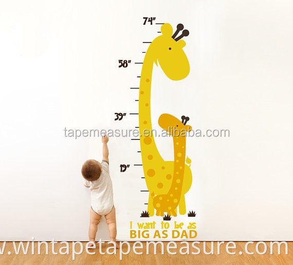 Children Height Measure Wall Sticker Growth Chart